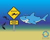 Beware: Man, eating sharks!